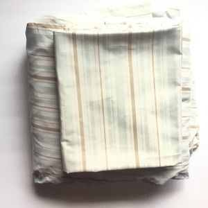 Pottery Barn Stripe King Fitted Sheet + Pillowcase